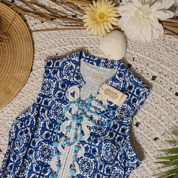 MUD PIE MULTI EMBROIDERED DRESS - Picture 16 of 16